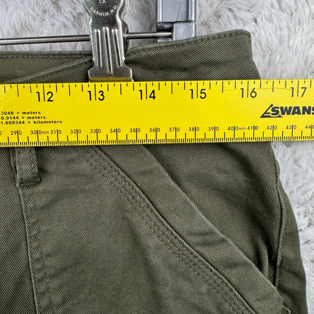 Banana Republic Utility Pants Womens 12 Olive Green‎ Cropped Tapered Cargo - Picture 11 of 12